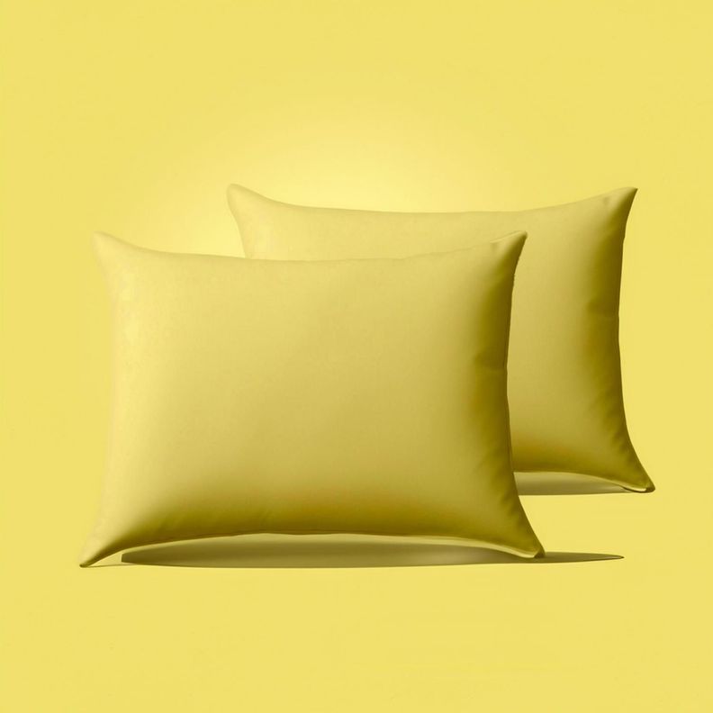 Pack de Almohada 70x40 cm Comodidad para un Sueño Reparador Amarillo-1