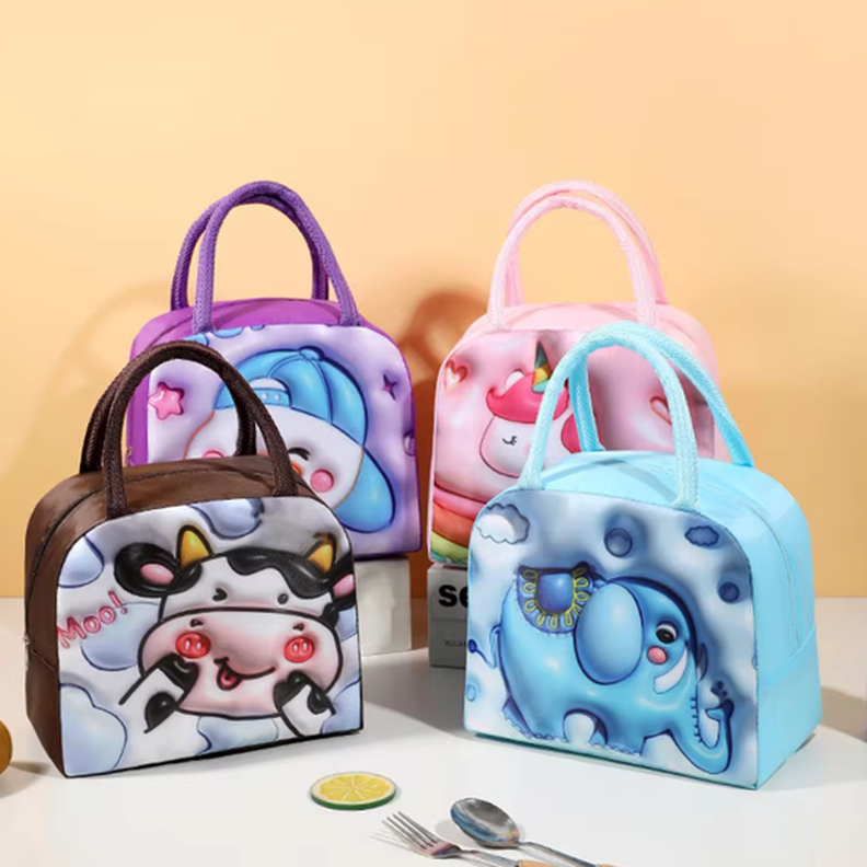 Lonchera Térmica Diseño de Vaca Kawai-Mantén tus Alimentos Frescos-1