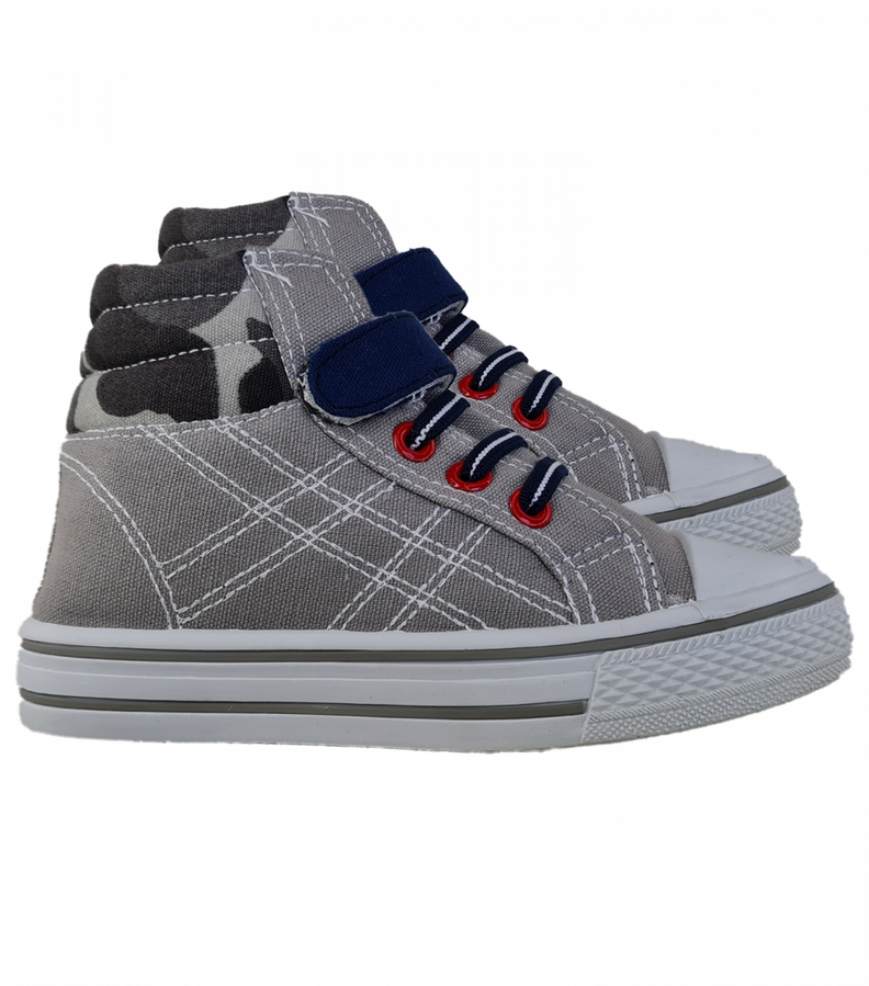 Zapatillas Infantil Niño Velcro Y Caña 2224-0