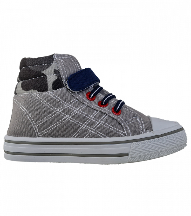 Zapatillas Infantil Niño Velcro Y Caña 2224-1