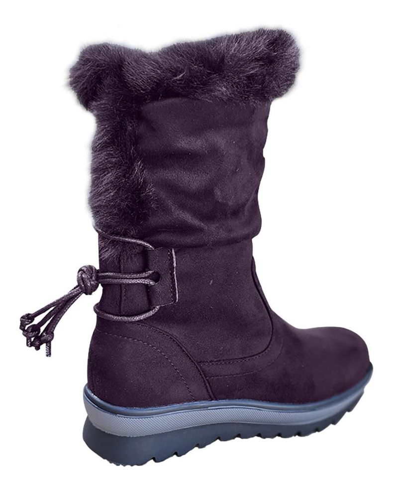 Botas Caña Alta Mujer Casual Tendencia Otoño Invierno Marrón - 7140-2