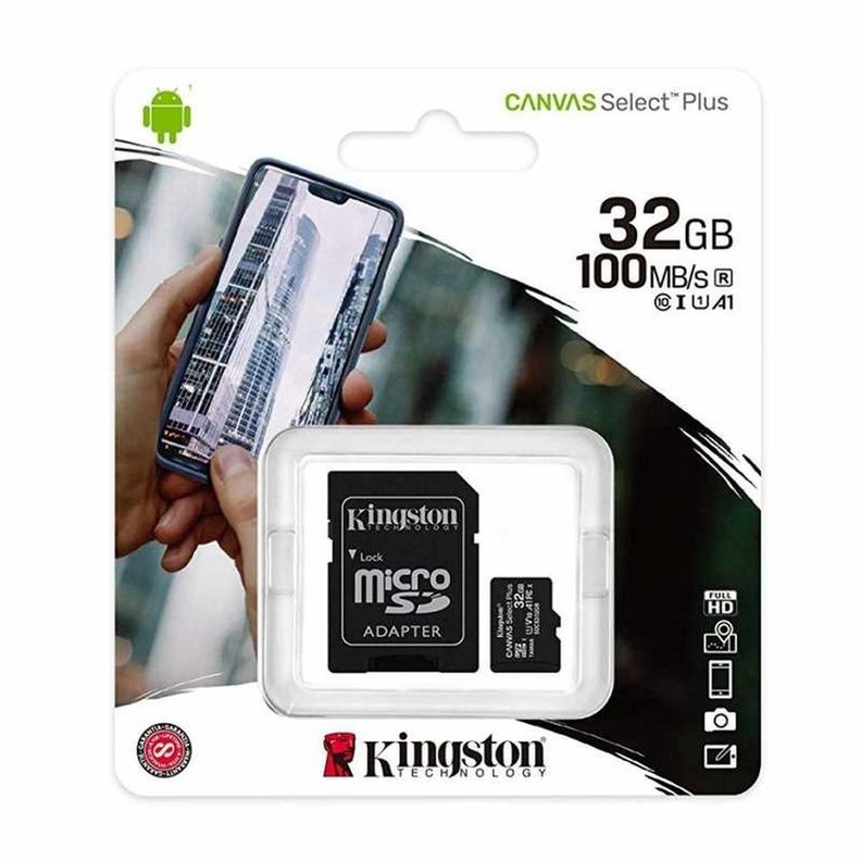 Tarjeta De Memoria Micro Sd32gb Kingston C10 Nintendo 100mbs-0