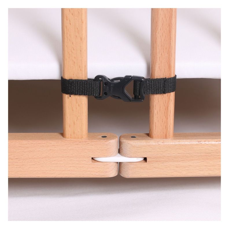 Corral Cuna 2 en 1 Altura Ajustable en Madera Happy Dino-5