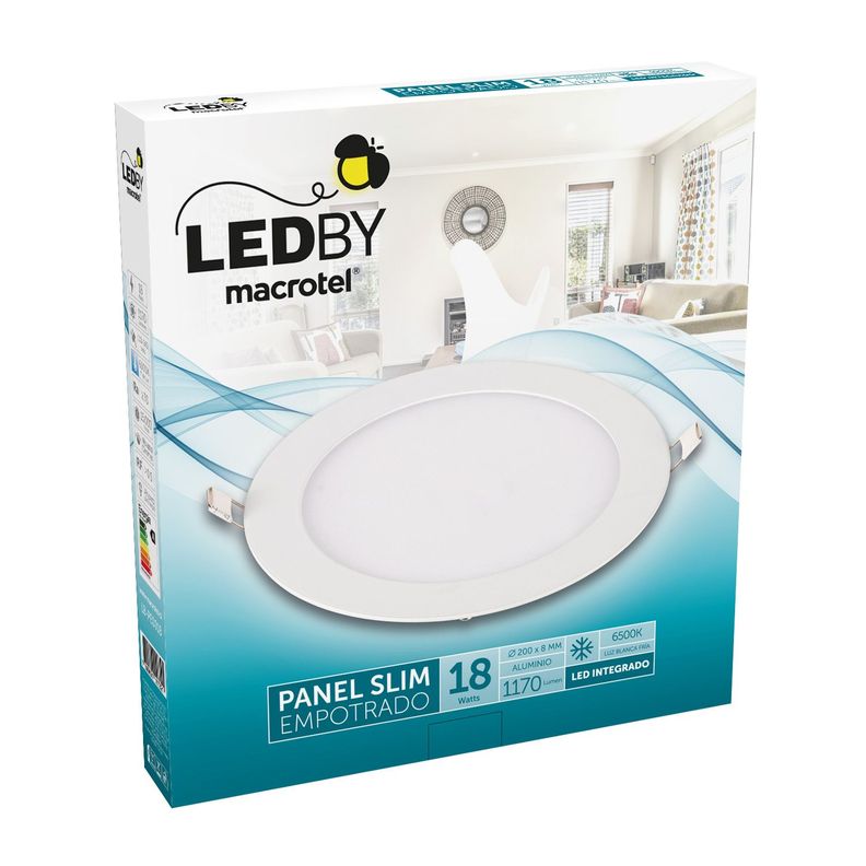 Plafón Empotrado 18w Luz Fría-1