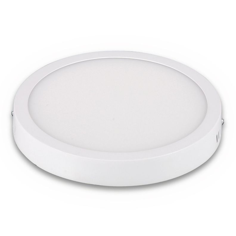 Plafón Sobrepuesto 12W Luz Fría Aluminio-0