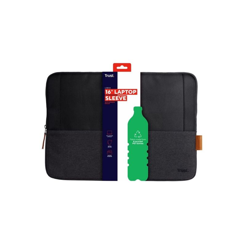 Bolso Notebook Trust Negro 16" Lisboa-2