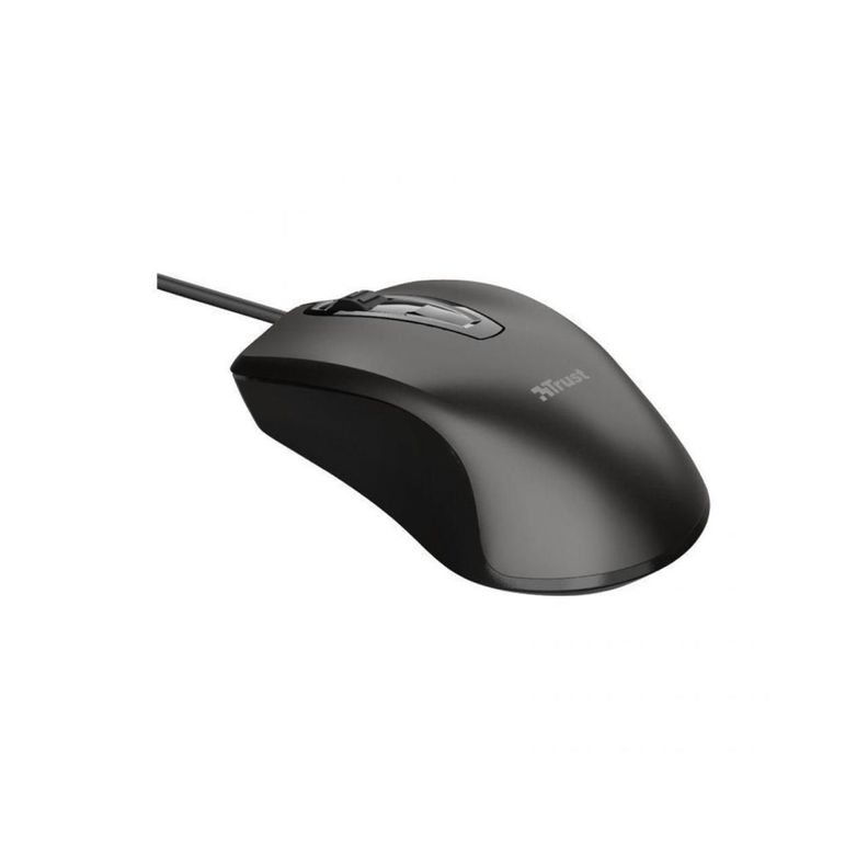 Mouse Carve Óptico Negro con Cable-1