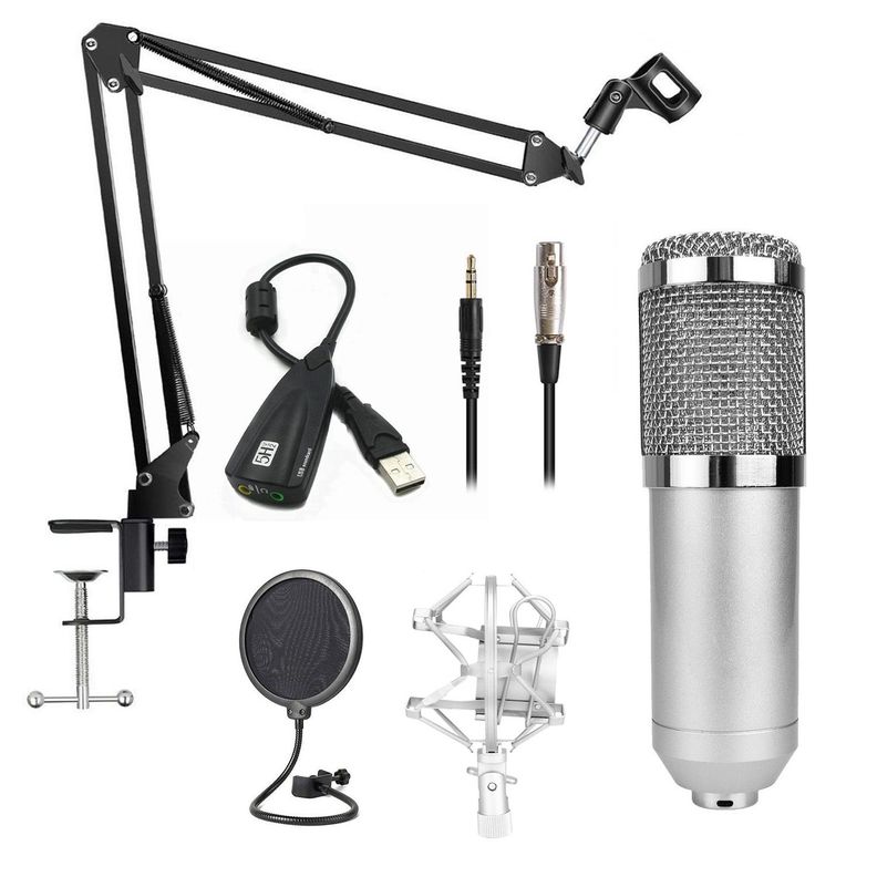 Kit Micrófono Estudio Condensador Fiddler Studio Pro-0