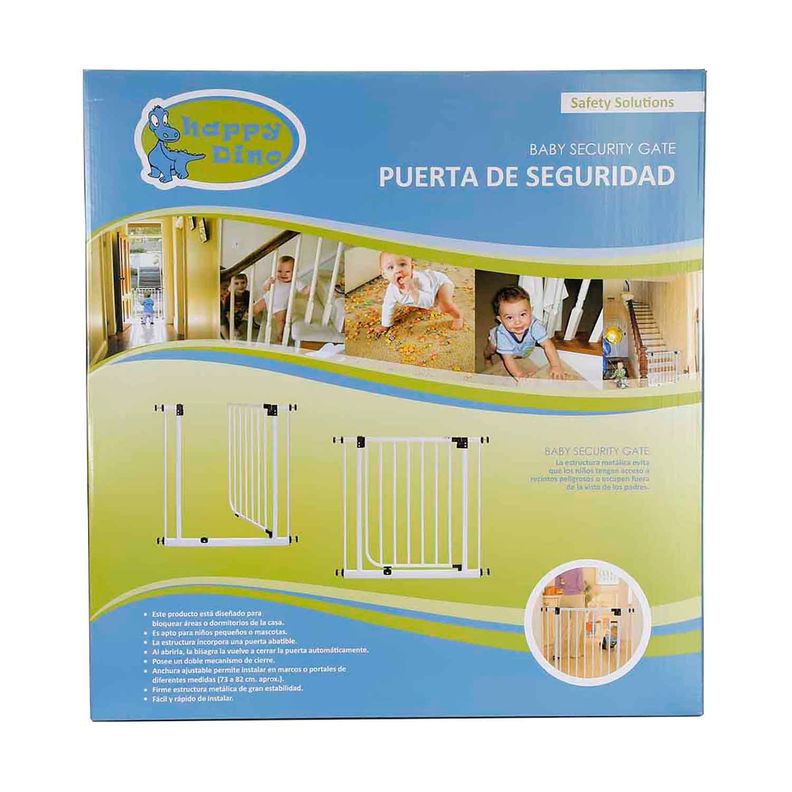 Reja de Seguridad Metálica para Bebés Happy Dino-4