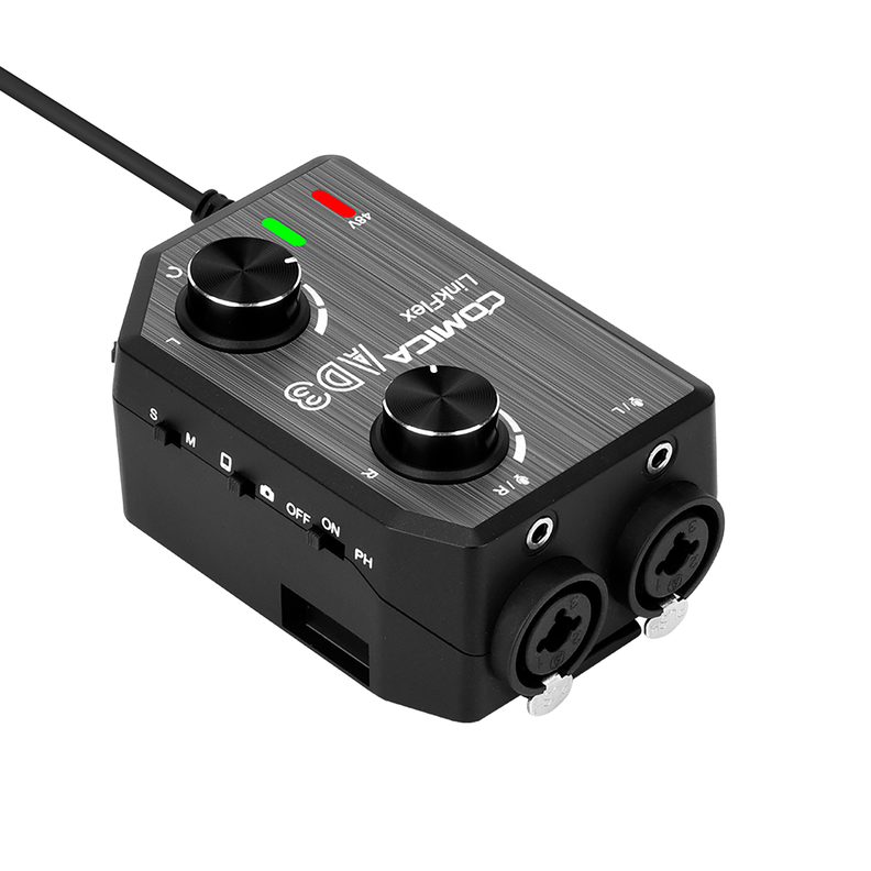 Mixer Preamplificador Comica AX3 para Celulares y DSLR-1