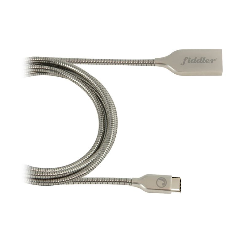 Cable Plano Carga Y Sincronización USB Tipo C Fiddler Metal-0