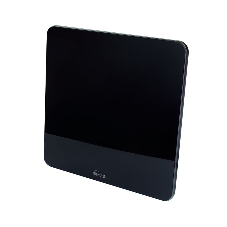 Antena Hdtv TV Digital Ultra Plana Macrotel Negro