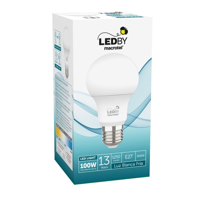 Ampolleta Led a60 13w Luz Fría-1