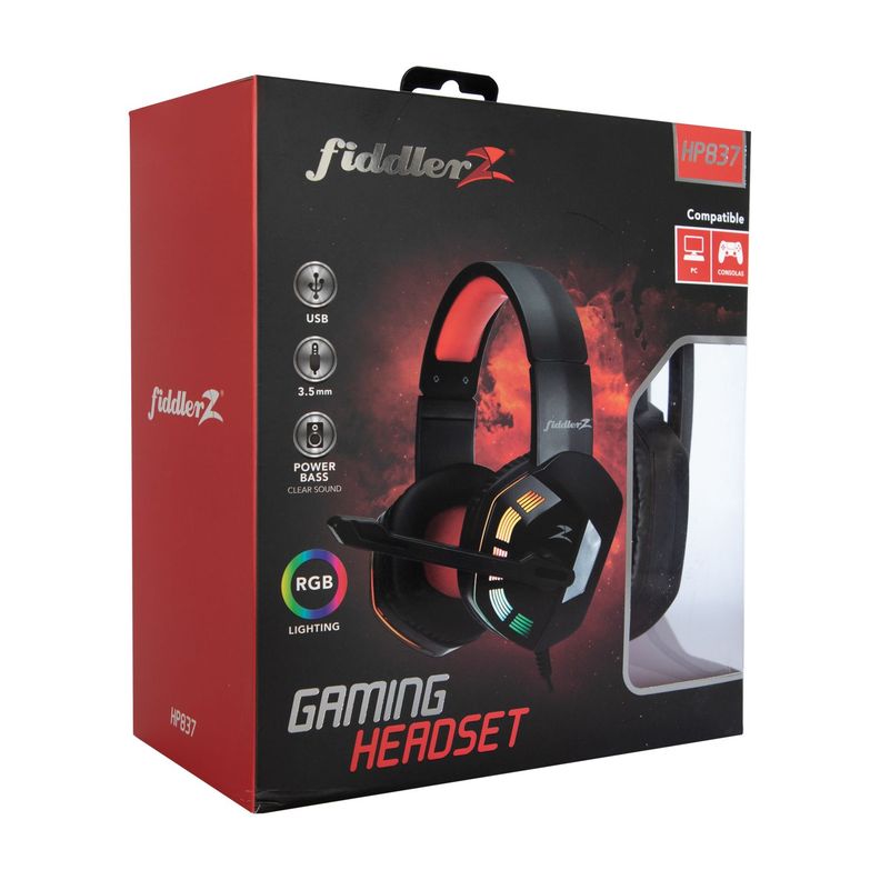 Audífonos Gamer Retroiluminado LED RGB HP837 Fiddler Z-3