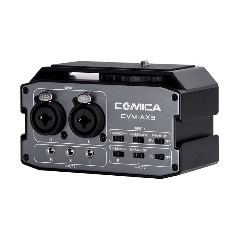 Mixer Preamplificador Comica AX3 para DSLR-0