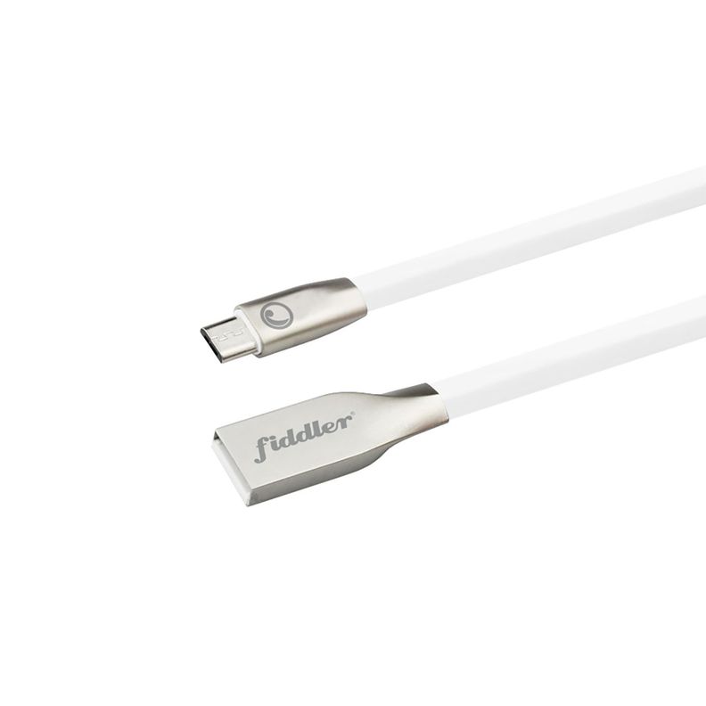 Cable Micro Usb A Usb 2.0a Fiddler Blanco-0
