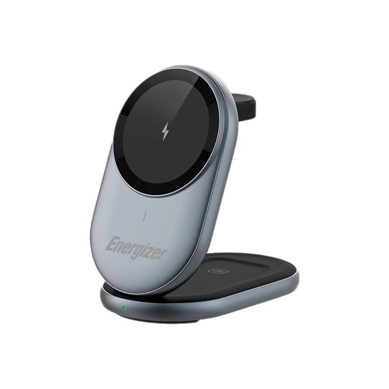 Cargador Wireless Magnetico 3 En 1 15W Gris