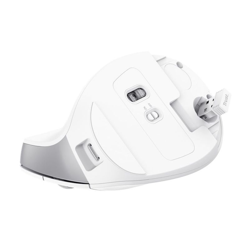 Mouse Ergo Bayo II Blanco Inalámbrico-6