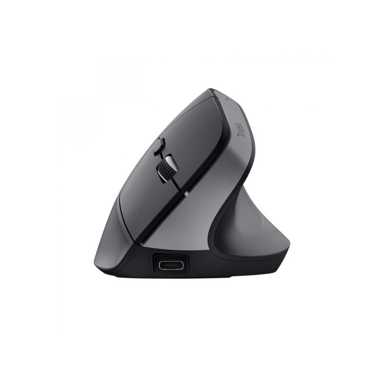Mouse Ergo Bayo+ Negro Inalámbrico-0