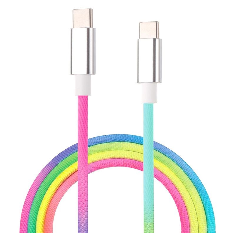 Cable Fiddler Rainbow Usb-C Pd 60W 1m-0