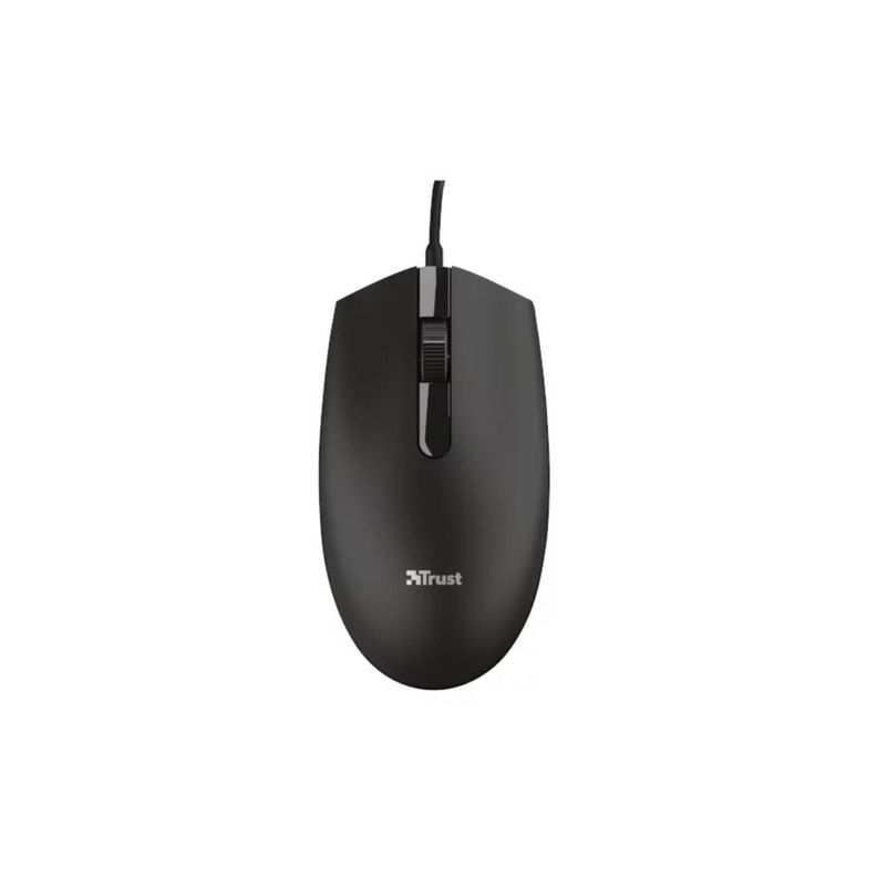 Mouse Basi Negro con Cable-0
