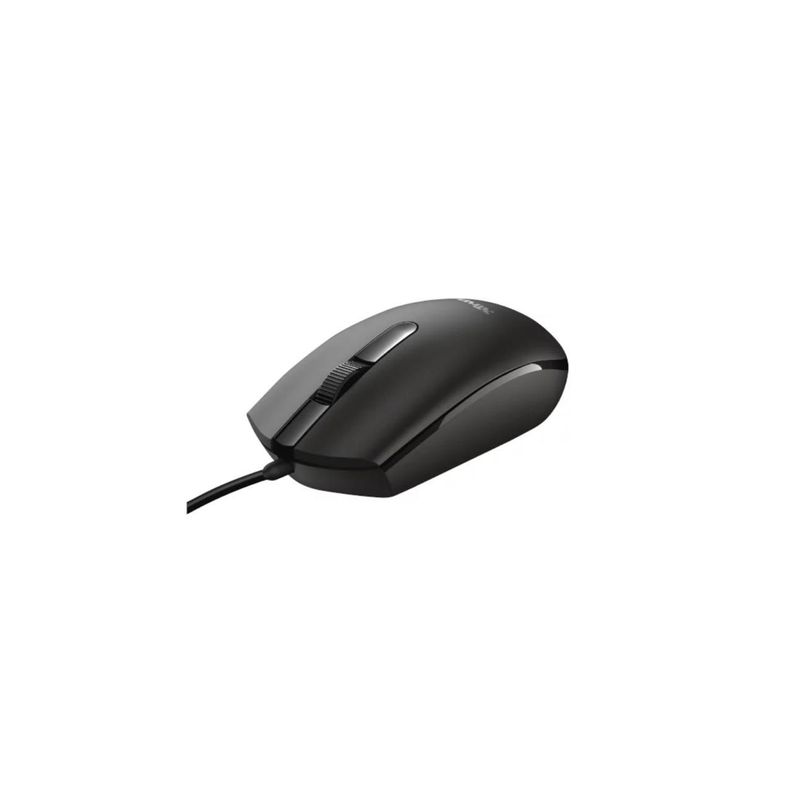 Mouse Basi Negro con Cable-1