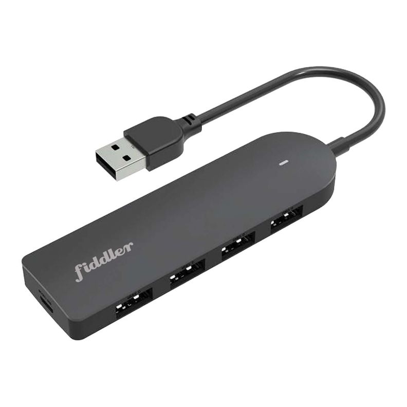 Adaptador Hub USB A 4 Puertos Multi 3.0 + Micro USB Fiddler-0