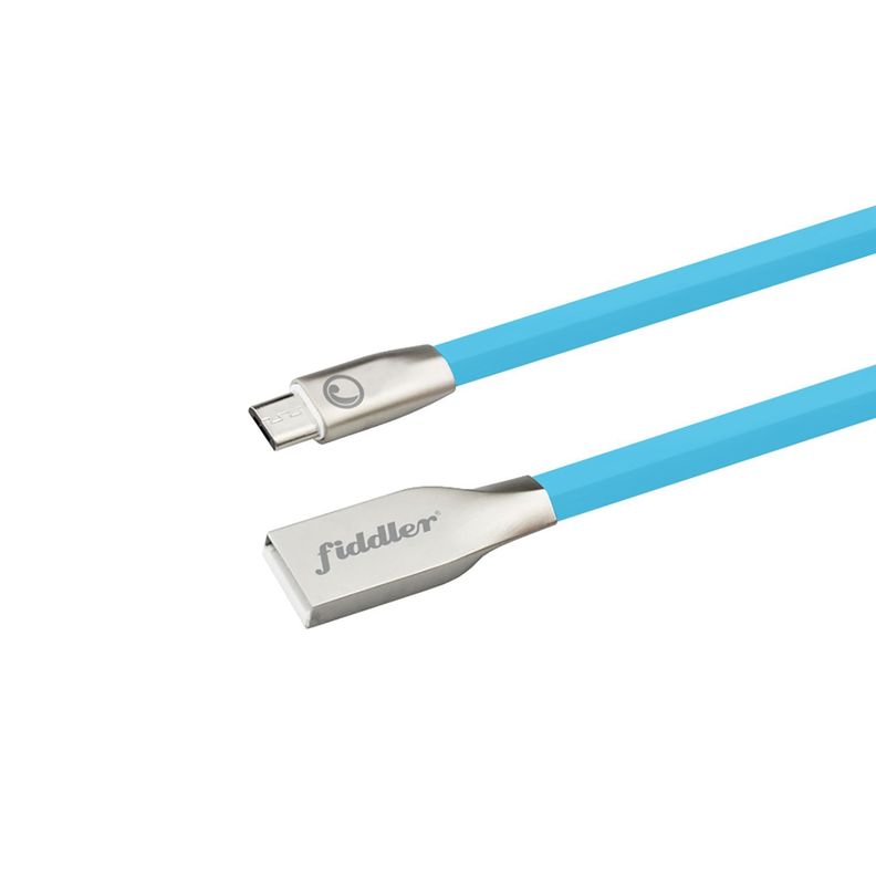 Cable Micro Usb A Usb 2.0a Fiddler Celeste-0