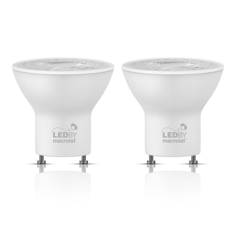 Pack 2 Ampolletas Led GU10 5W Luz Fría-0
