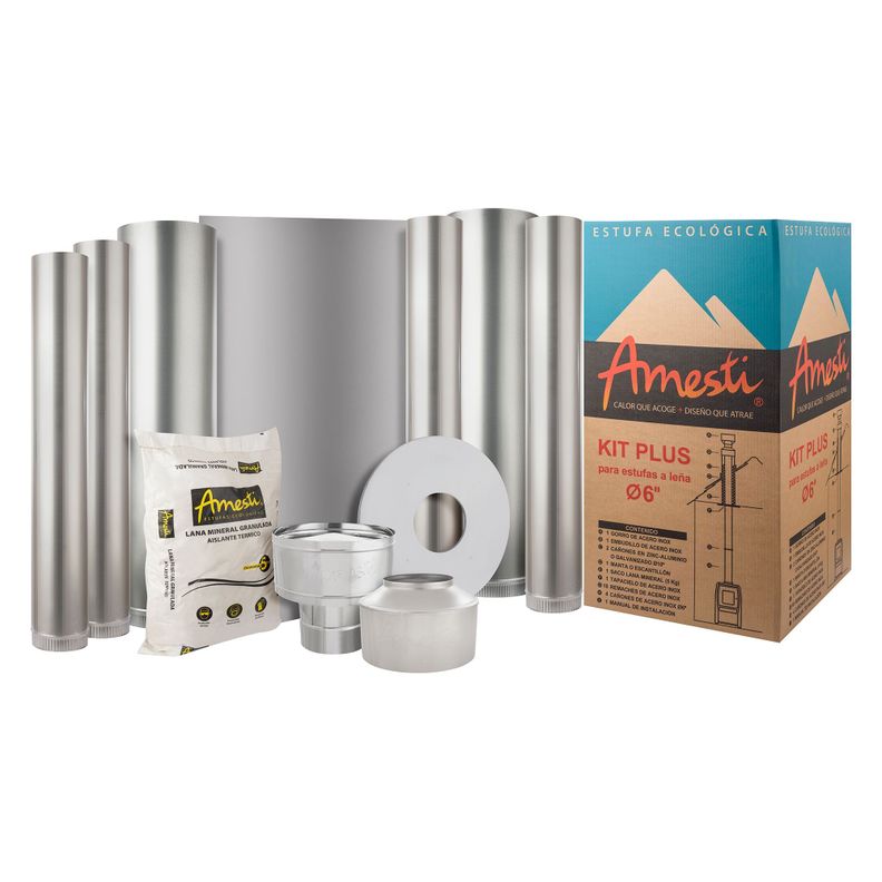 COMBO CALEFACTOR LEÑA NORDIC450+KITINST6"+SETMURO-1