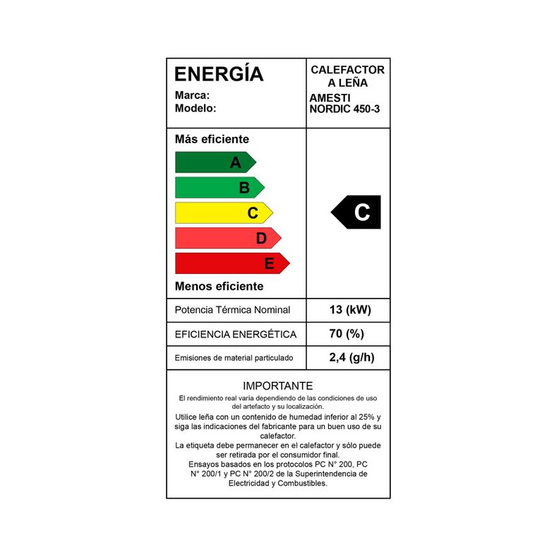 COMBO CALEFACTOR LEÑA NORDIC450+KITINST6"+SETMURO-7