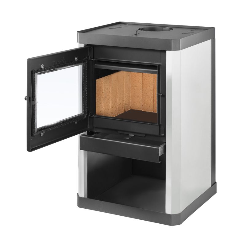 Calefactor a Leña Amesti Classic 400 Blanco-1