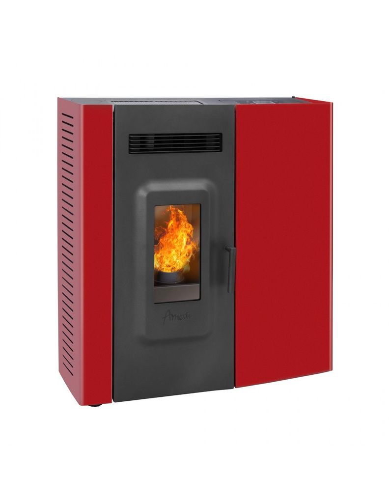 Calefactor a Pellet Slim 9000 Rojo-0