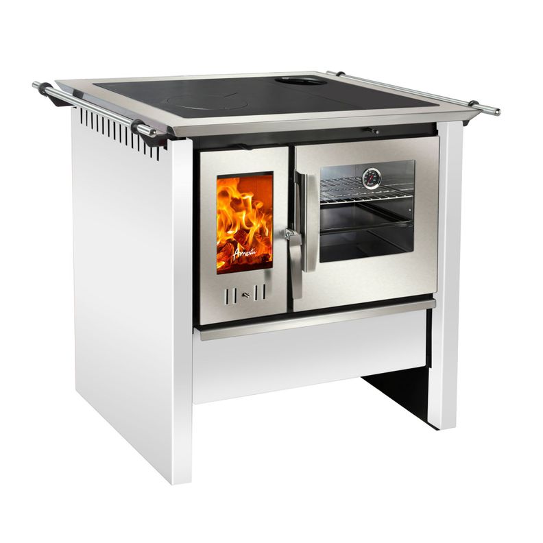 COMBO COCINA A LEÑA ALLEGRA BLANCA AMESTI+KIT INSTALACION 5"-1
