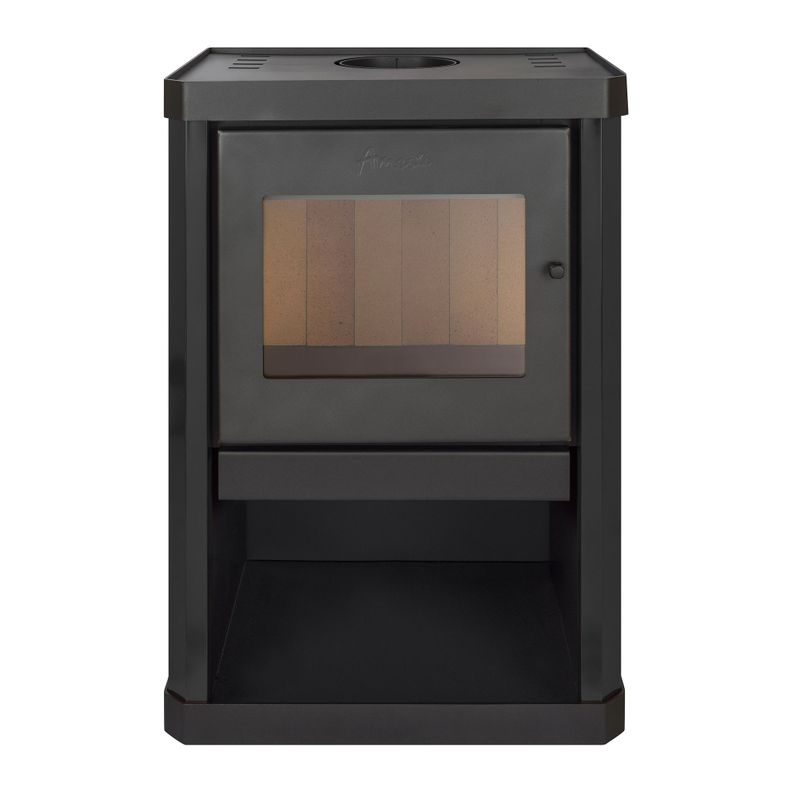 Calefactor a Leña Amesti Classic 400 Negro satinado-1