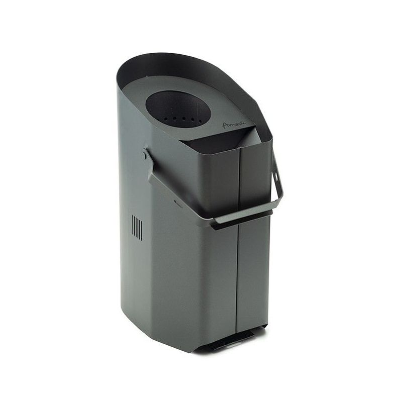 Calefactor de patio a pellet ICON Amesti Gris Oscuro