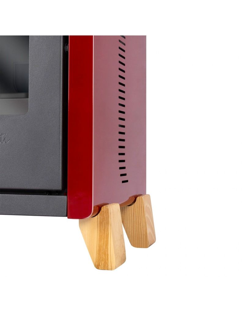 Estufa a pellet Bambu 6000 roja Amesti-1