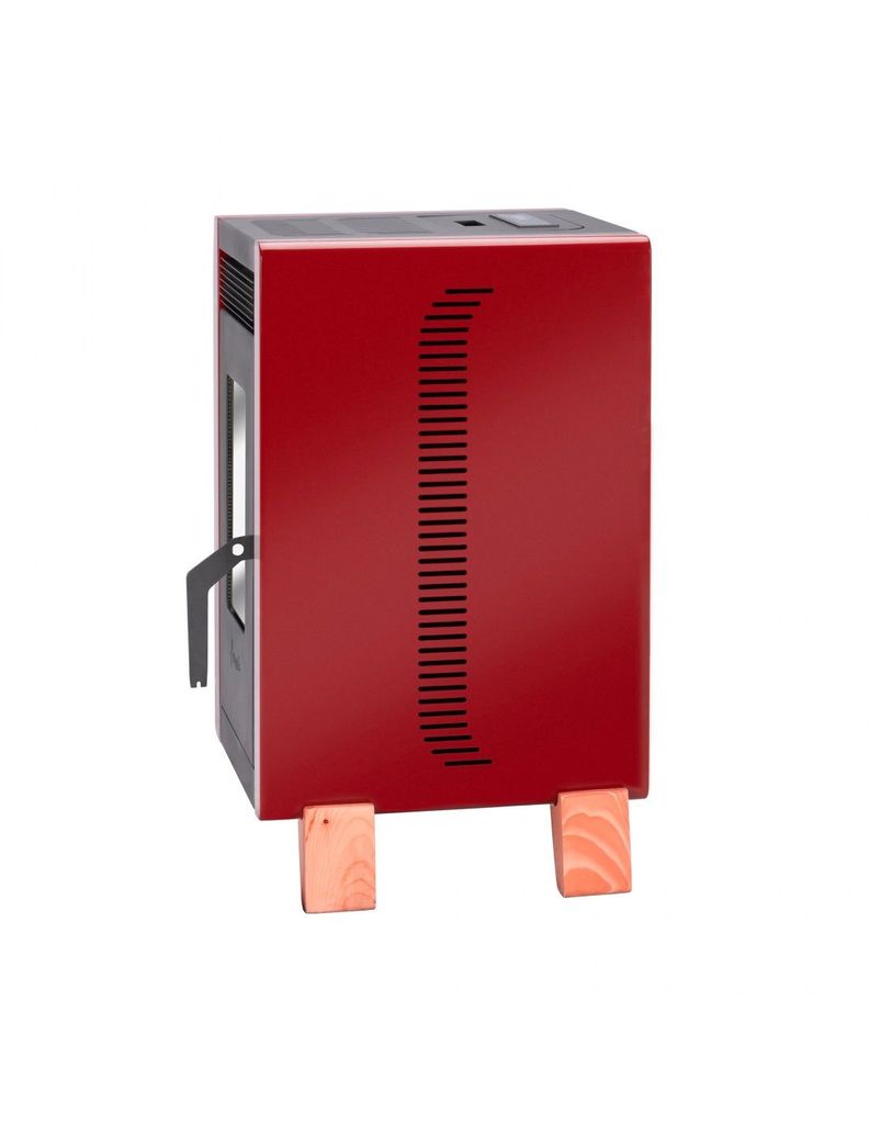 Estufa a pellet Bambu 6000 roja Amesti-4
