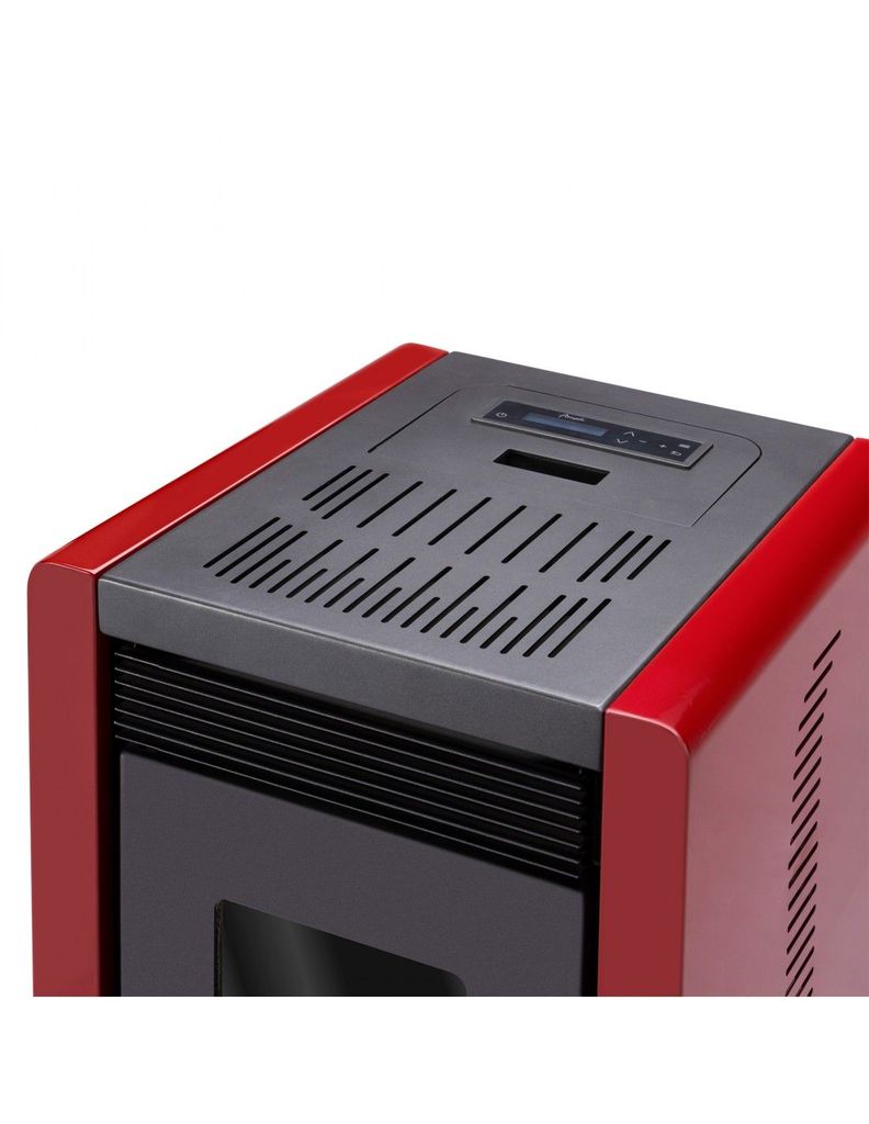 Estufa a pellet Bambu 6000 roja Amesti-5