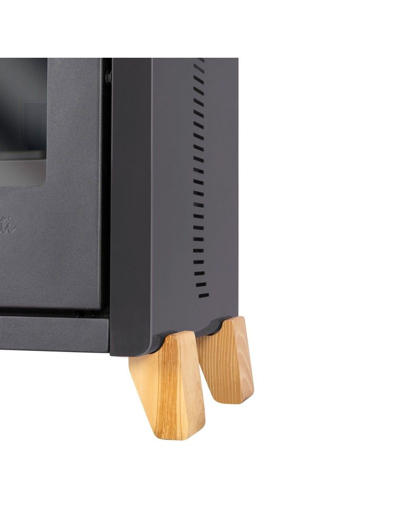 Estufa a pellet Bambu 6000 negro Amesti-2
