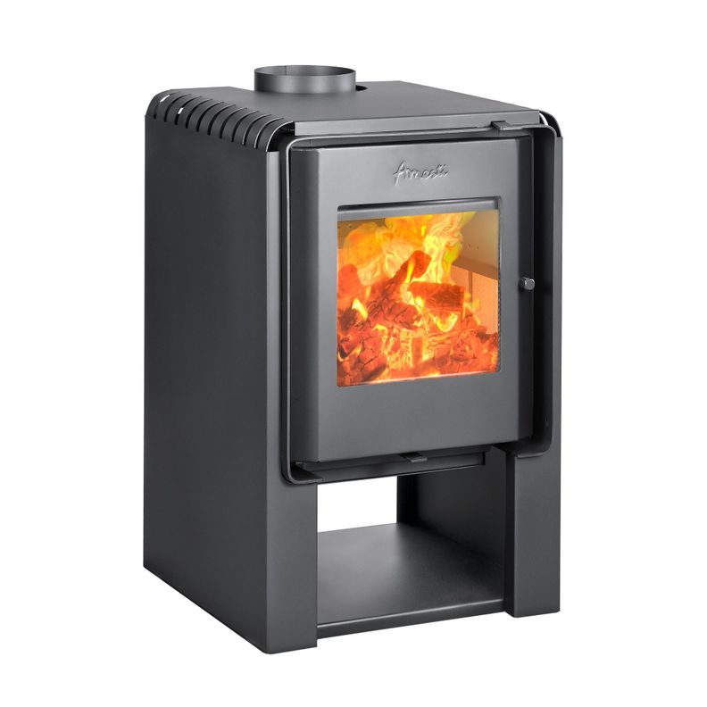 CALEFACTOR A LEÑA SCANTEK 380 + KIT INSTALACION 6"|-0