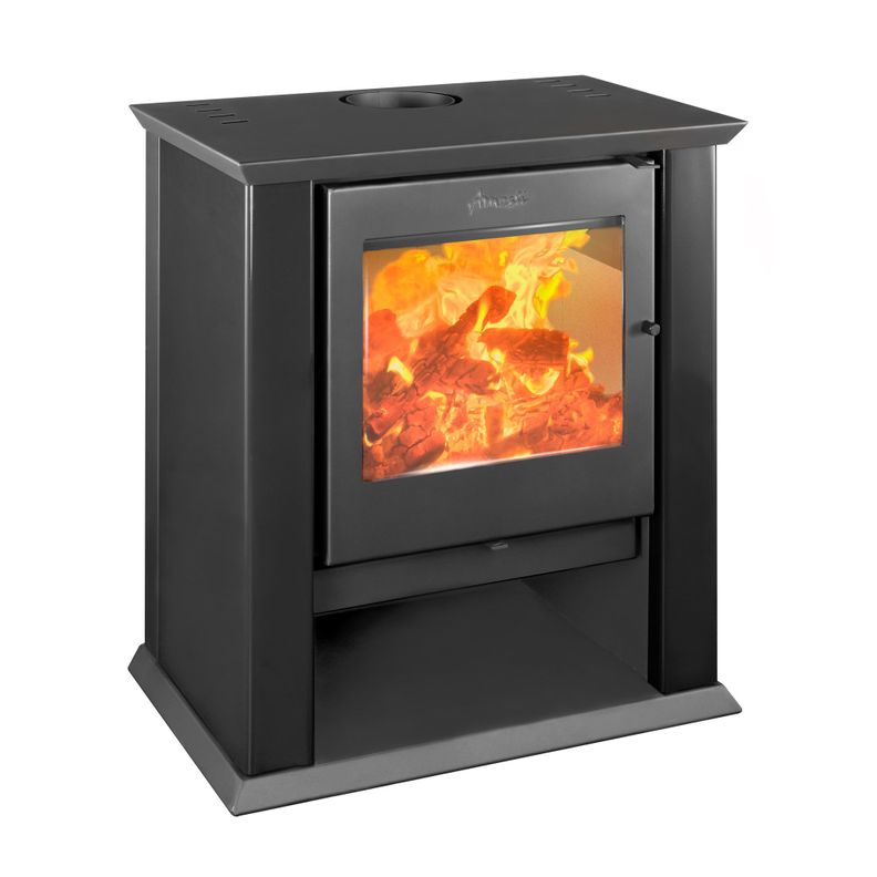 Calefactor a leña Amesti Classic 500 Negro satinado-0