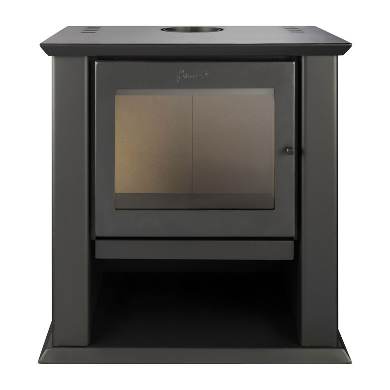 Calefactor a leña Amesti Classic 500 Negro satinado-1