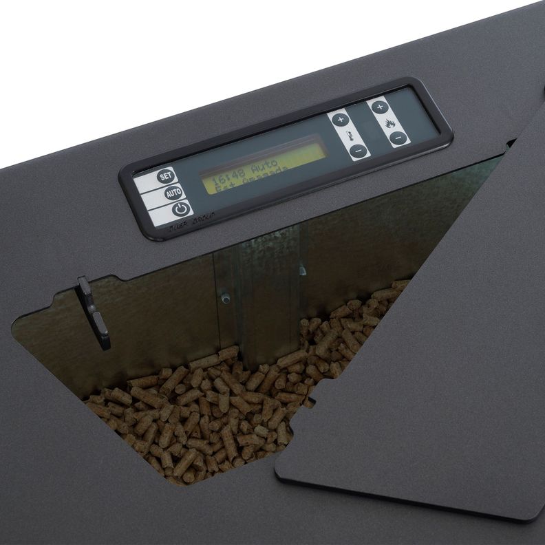 Calefactor a Pellet Amesti Italy 8100 plus Negro Satinado-1