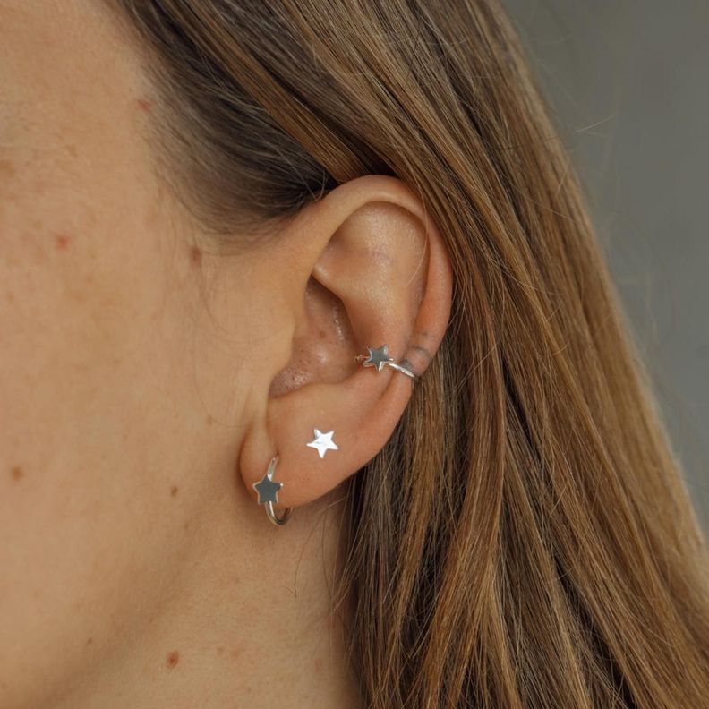 Argollas Estela de Plata - Joyas Zazü-1