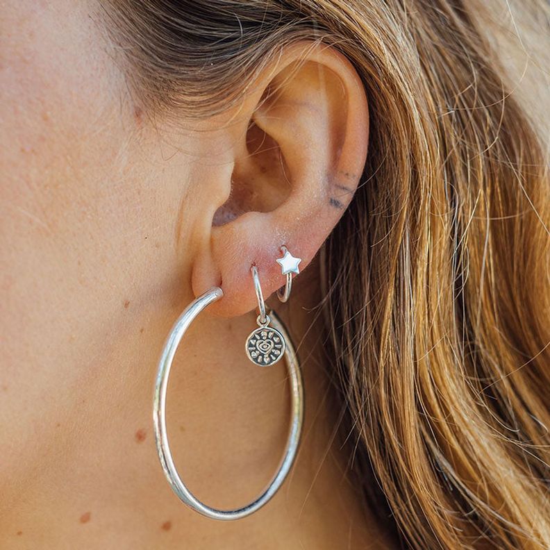 Argollas Estela de Plata - Joyas Zazü-2