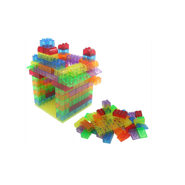 Bloques Tipo Lego Translúcidos 90 Piezas-0