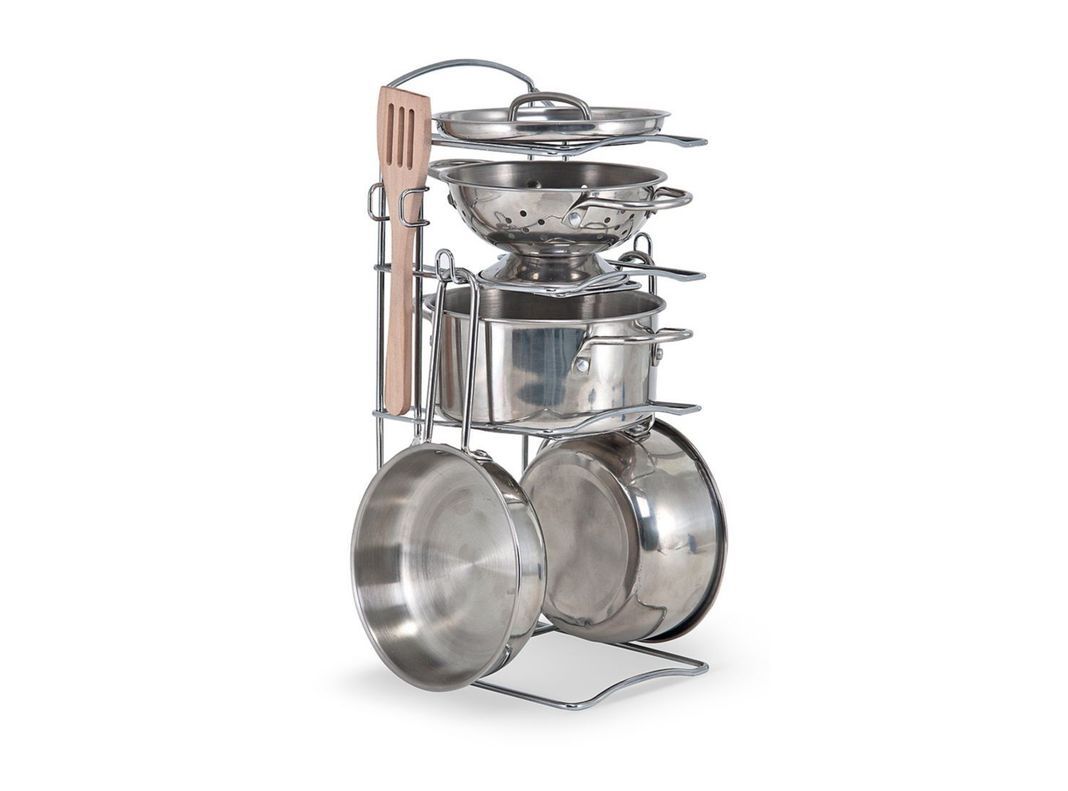 Batería De Cocina Metálica 8 Piezas-0