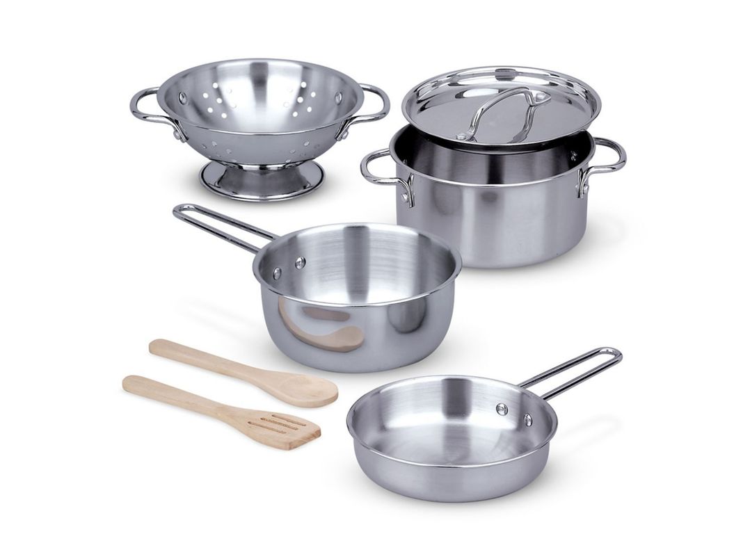 Batería De Cocina Metálica 8 Piezas-1