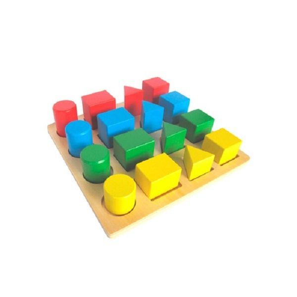 Juego De Encaje Figuras Geométricas-0